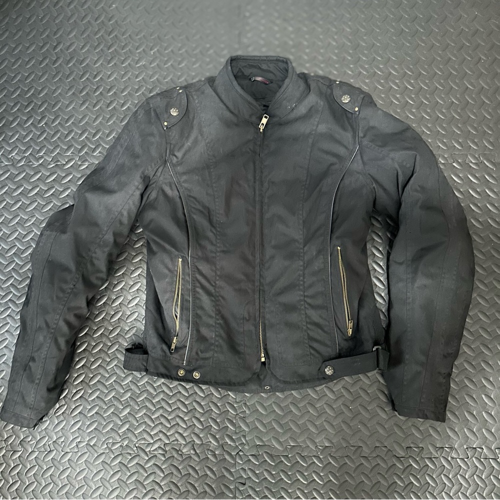 Fieldsheer Black Motorcycle Jacket Size 12
